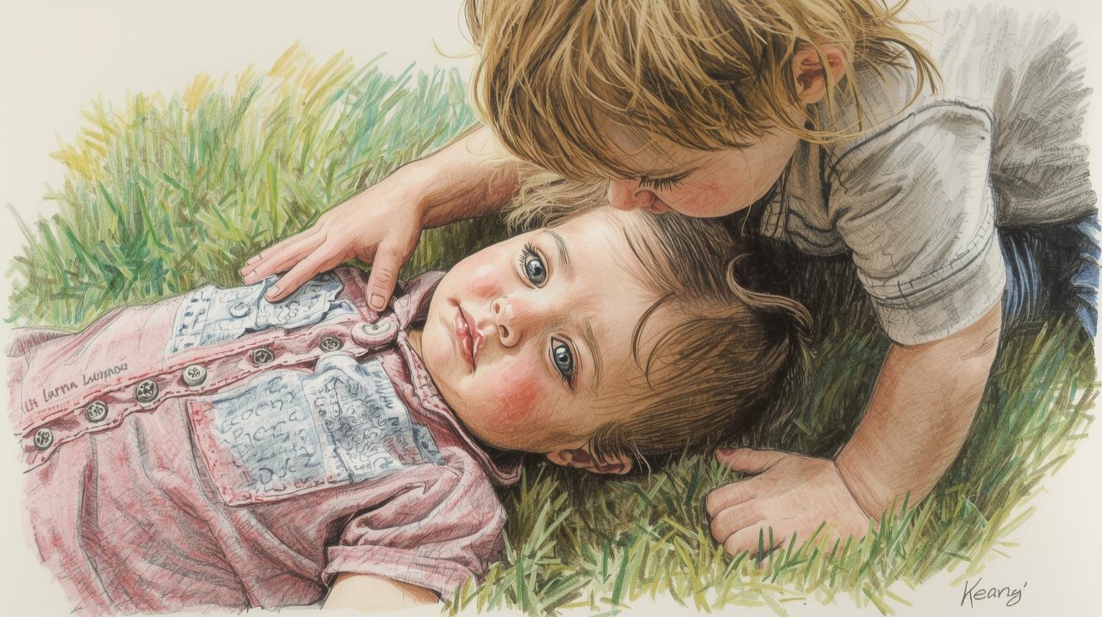 child showing empathy-to friend
