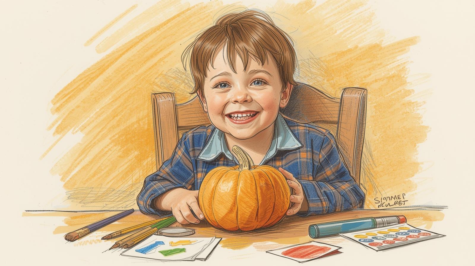 preschooler-exploring-pumpkin-activities